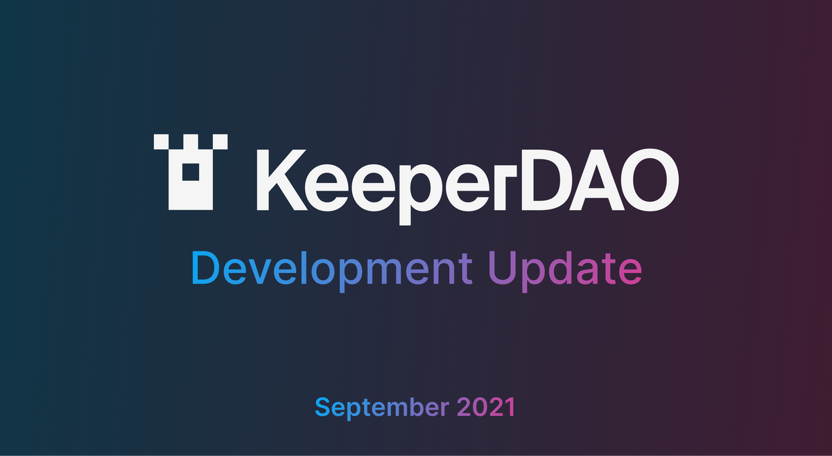 September Development Update